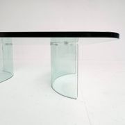 Modern Italian glass coffee table, 1970s