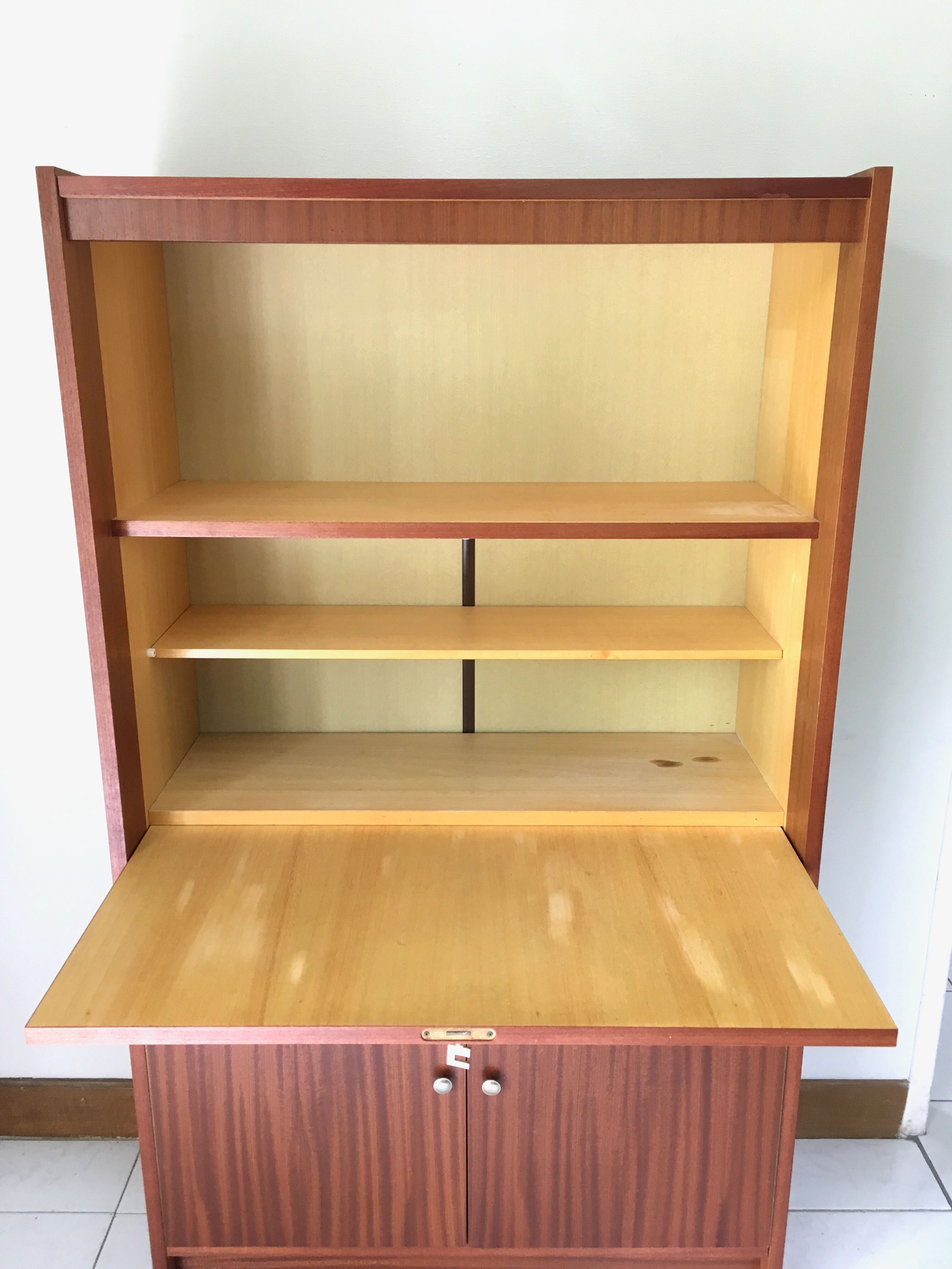 Secrétaire bureau en teck, 1970