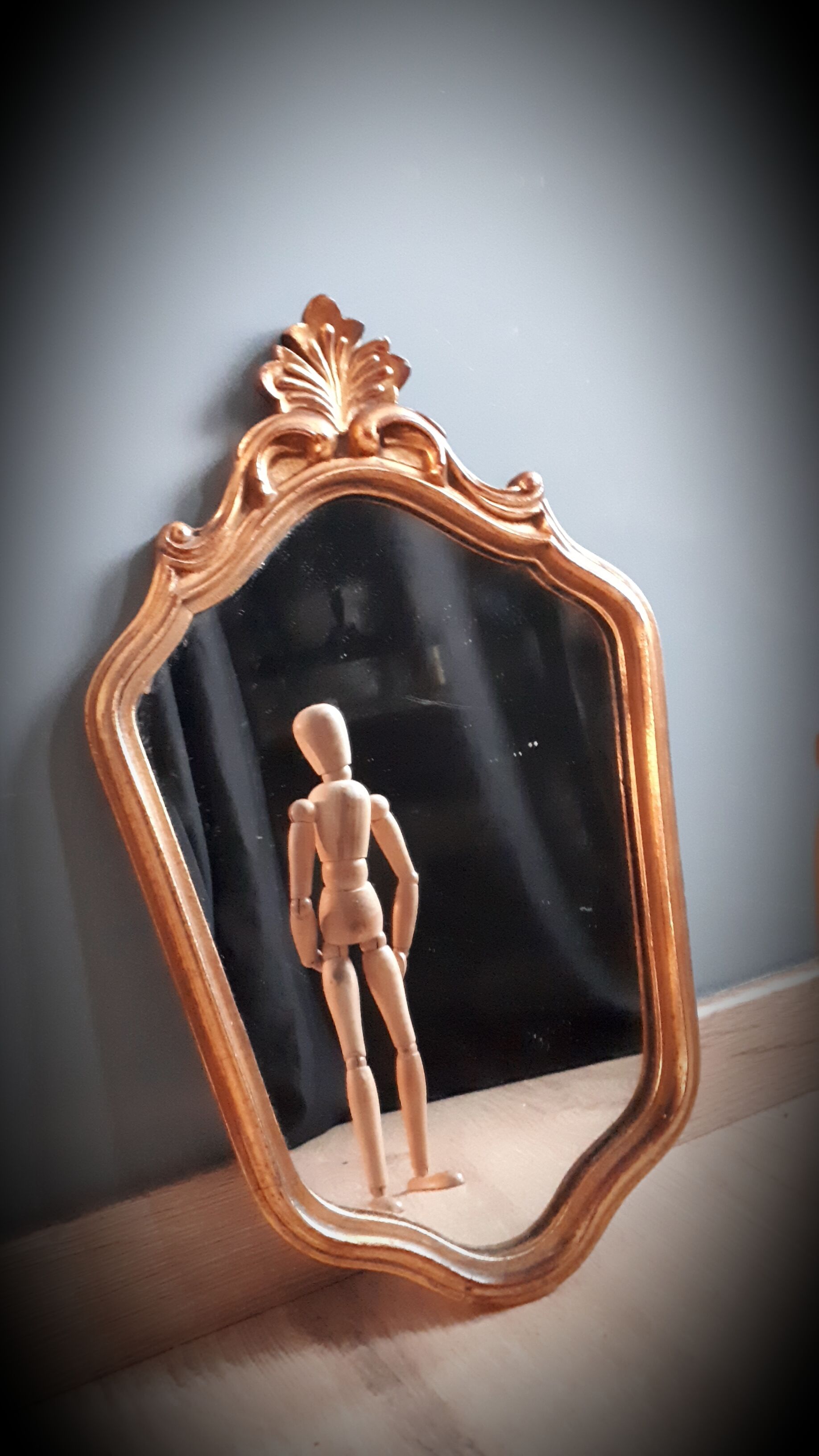 Baroque golden mirror