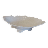 Old footed dish in slipware