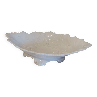 Old footed dish in slipware