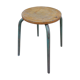 Wood and metal workshop stool