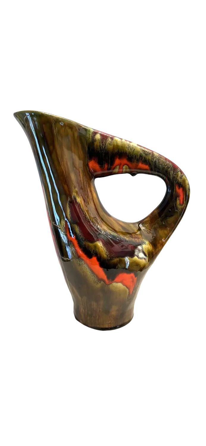 Ceramic vase 60,70s, le brusc, pottery of the var, vintage