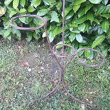 Plant holder h135cm vintage twisted iron