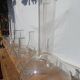 Lot of old soliflore vases chemistry laboratory equipment