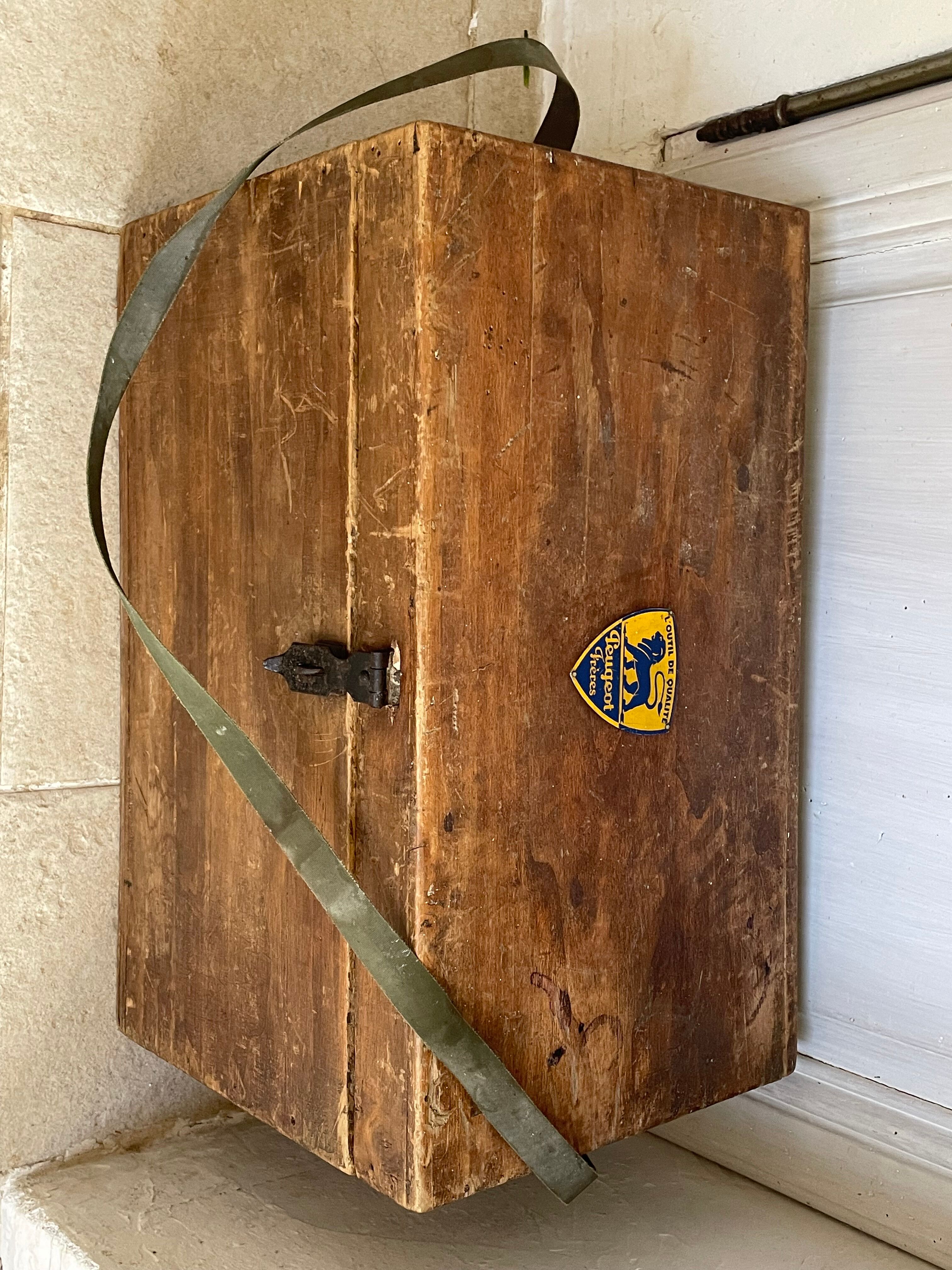 Wooden trunk Peugeot brothers