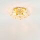 Mid-Century Floral Murano Glass Flush Mount by Ernst Palme for Palwa, Germany, 1960s