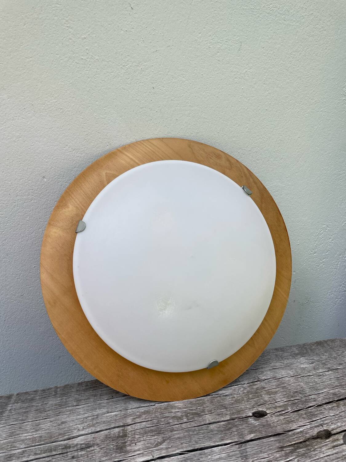 Vintage IKEA wooden ceiling light