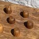Mini cup, saucer or egg cup in teak H5 D5