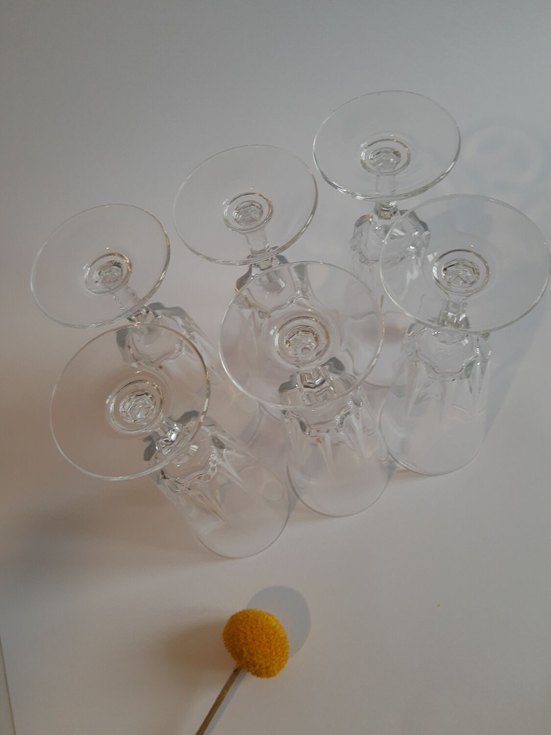 Set of 6 Cristal d'Arques 16cl Versailles vintage champagne flutes
