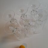 Set of 6 Cristal d'Arques 16cl Versailles vintage champagne flutes