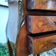 Tables de chevets en marqueterie plateau marbre style louis xv
