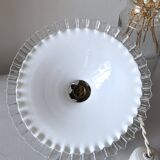 Opaline glass pendant light