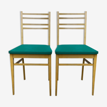 2 vintage beech chairs