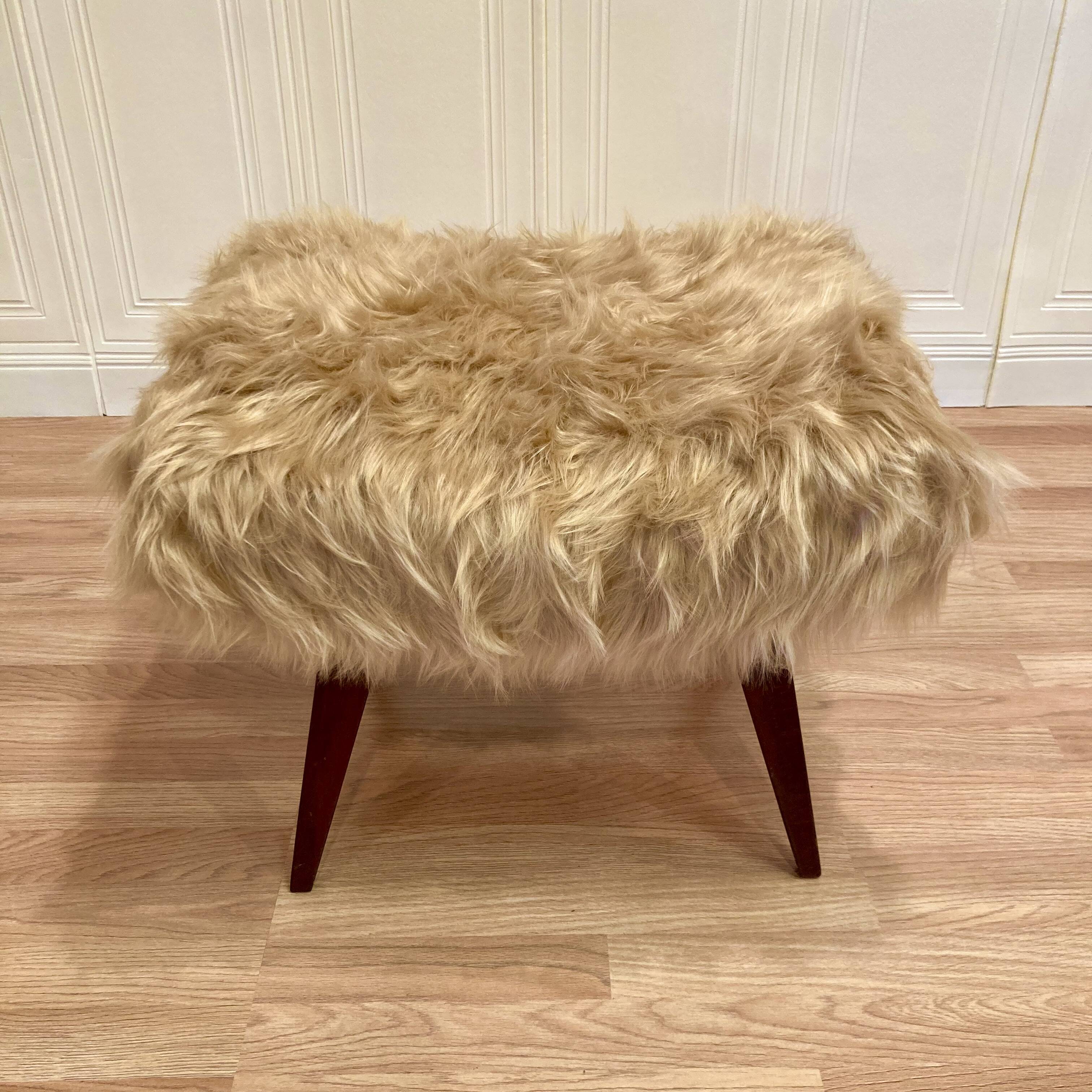 OTTOMAN OU REPOSE PIED DESIGN 1950.