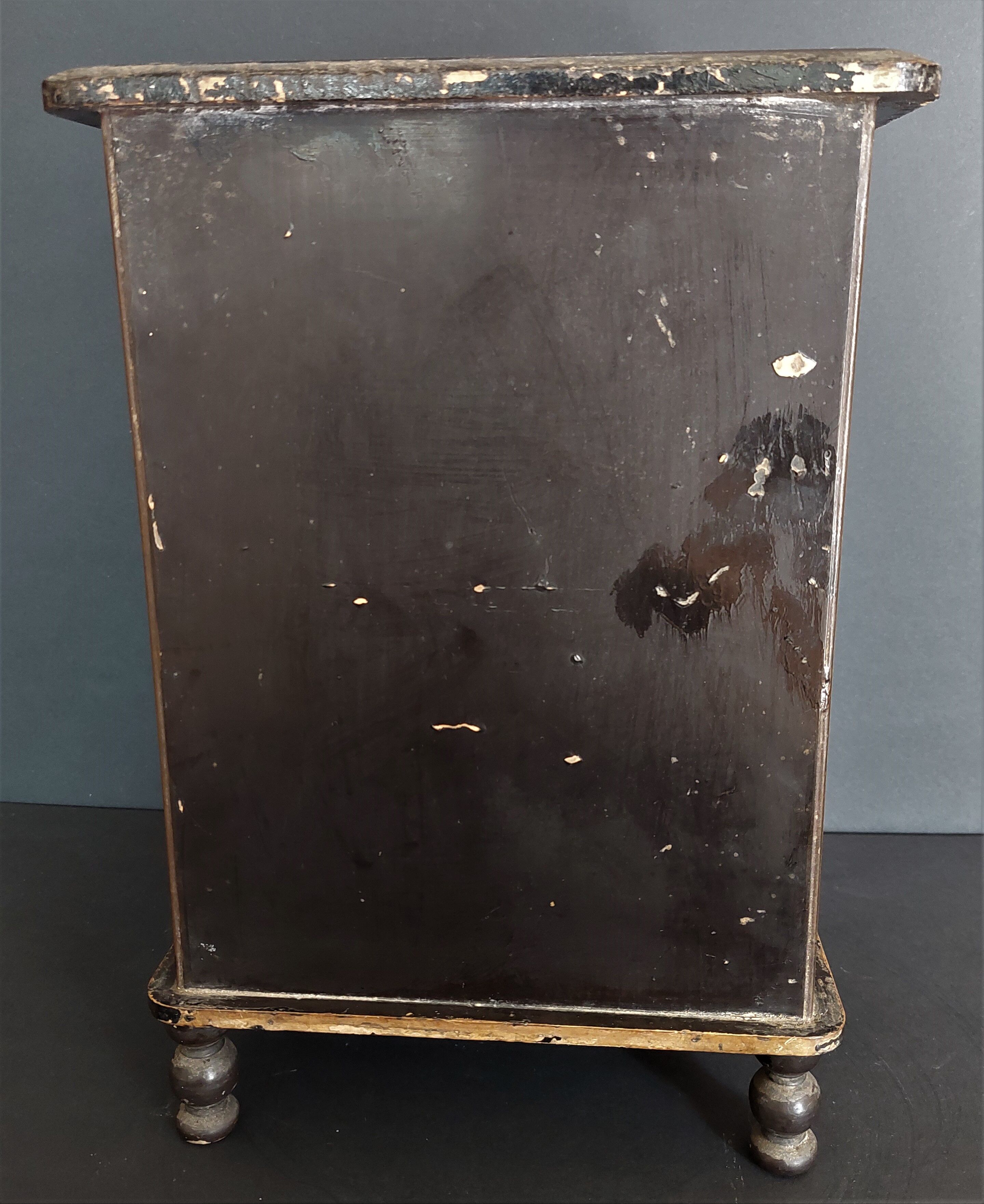 Cabinet furniture japan edo period signature and color photo