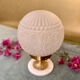 Art Deco lamp from the 1930s with a floral globe.