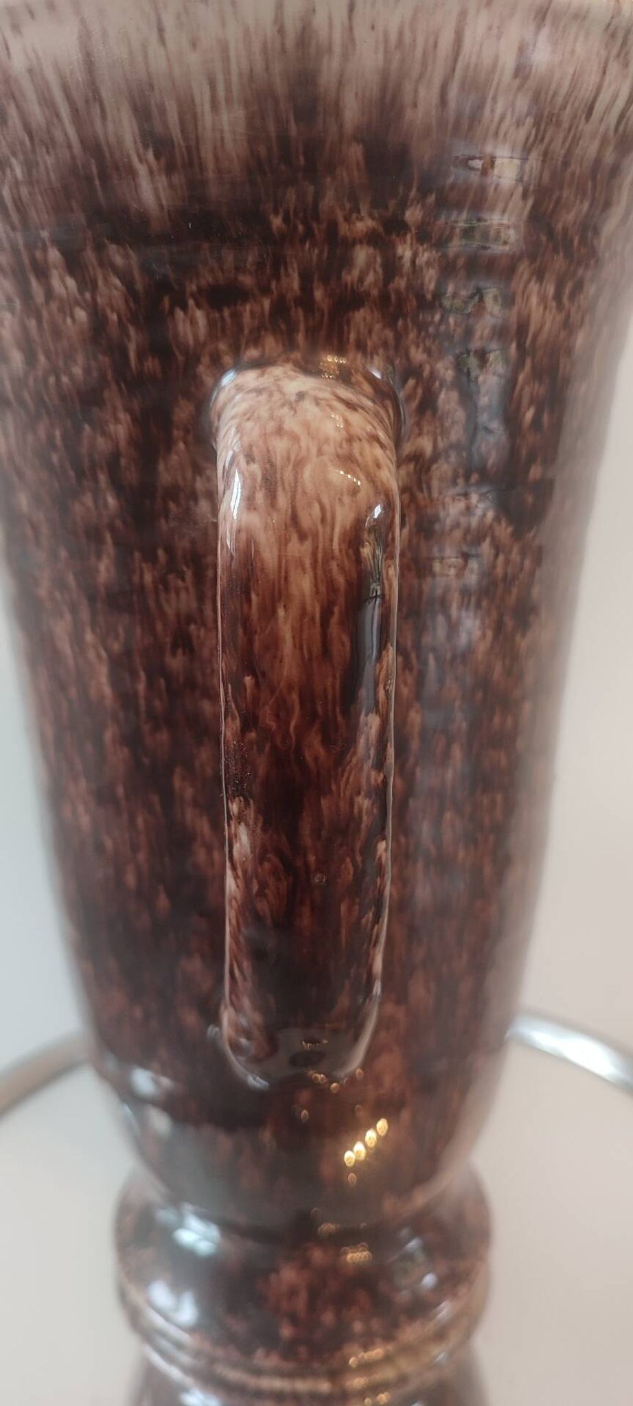 Large conical pitcher vase Accolay ceramics