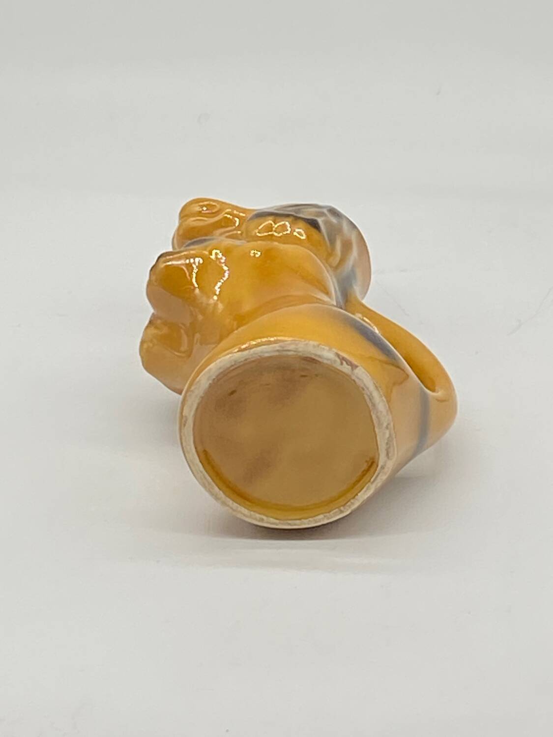 Pitcher / jug Dog / ceramic dachshund / slip / vintage