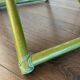 Tabouret pliable vintage Regency en hêtre italien et cuir
