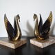 Serre-livres cygnes art déco