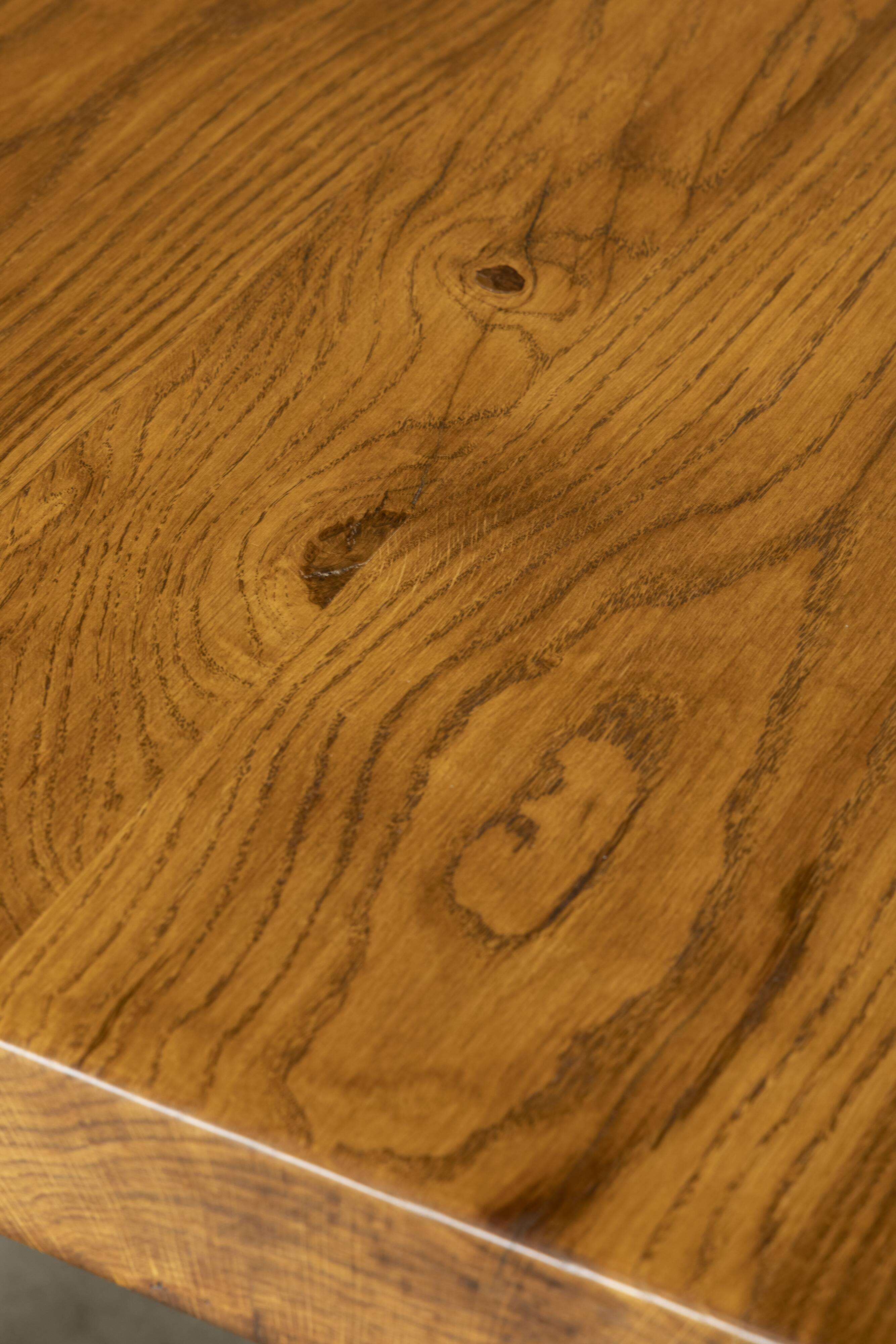 Solid wood dining table, 1970s