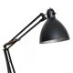 Matte black architect lamp Luxo 1001 by Jac Jacobsen for Luxo. Norway 1950s