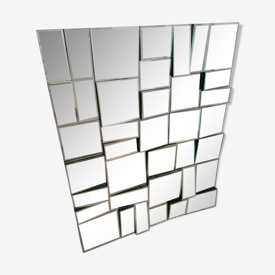 Miroir design multi-facettes 80x100cm | Selency