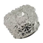 Vintage glass wall or ceiling lamp (per piece), 1970s
