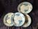 Set of 4 plates, 1920s - Sarreguemines - Royat peony design