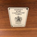 Table - pupitre réglable Staples king Cantilever vers 1960