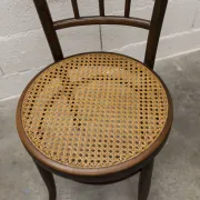 Bistro Chair Fischel 1930 Curved Wood Caning
