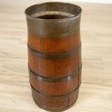 Oak Barrel Umbrella Stand, Early 20th Century