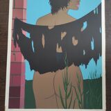 La femme bleue - Original hand-signed lithograph - Félix Labisse - 18/165