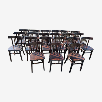 Set of 21 bistro chairs