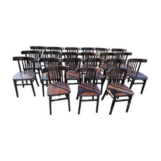 Set of 21 bistro chairs