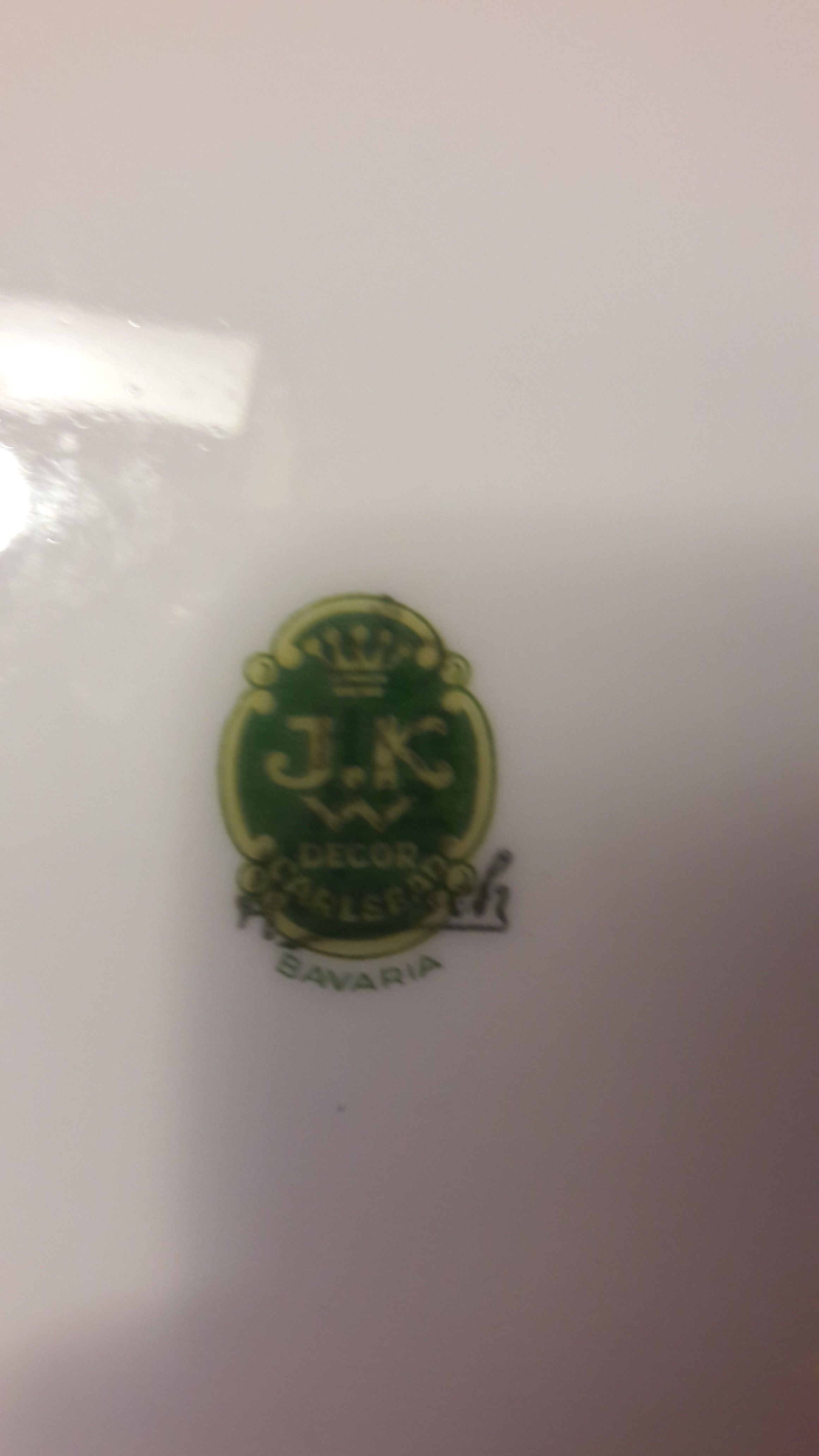 Ancient porcelain service fish theme