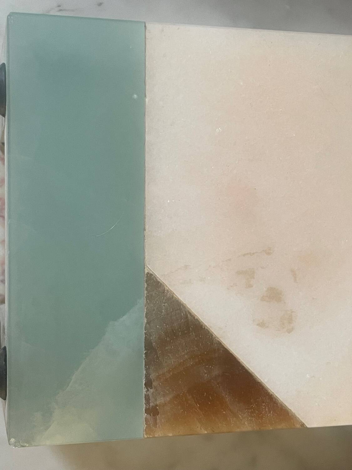 Pair of Art Deco marble and onyx bookends