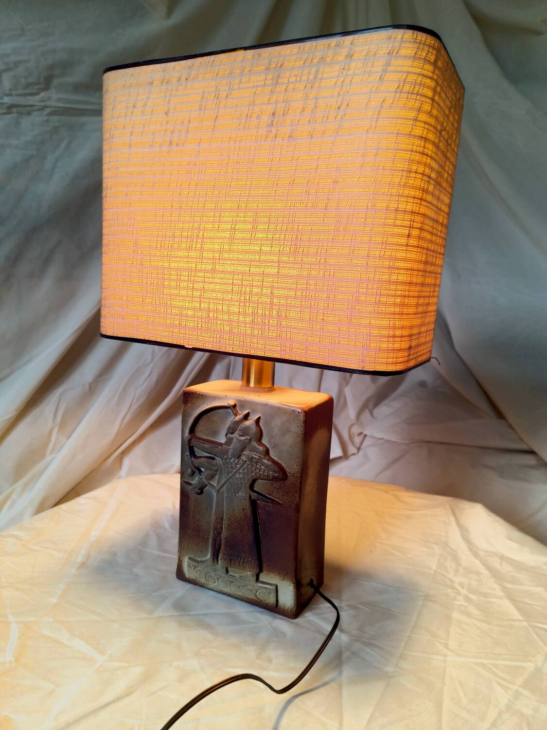 1980s ceramic archers lamp