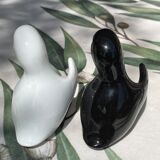 Poivre et sel animaux en porcelaine