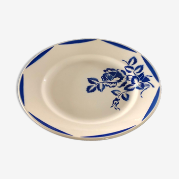 Badonviller blue serving dish