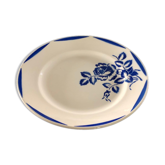 Badonviller blue serving dish