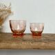 6 vintage Rosaline glasses