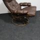 Vintage leather stressless reclining chair