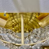 Set 4 crystal wall light gilded structure