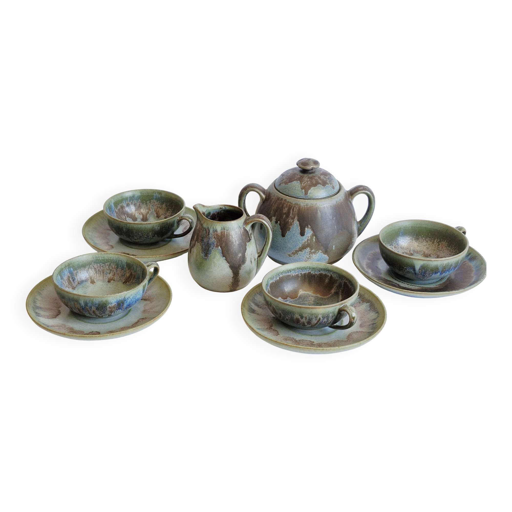 Denbac stoneware coffee set