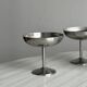 6 coupelles sur pied en inox style Letang Remy