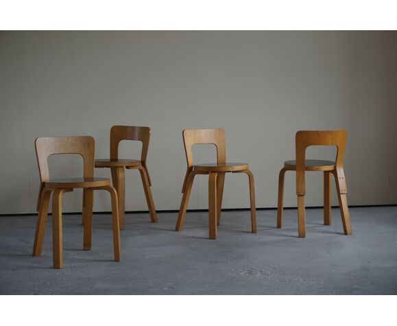 Model 65 dining chairs by Alvar Aalto for Artek, 1950 | Selency
