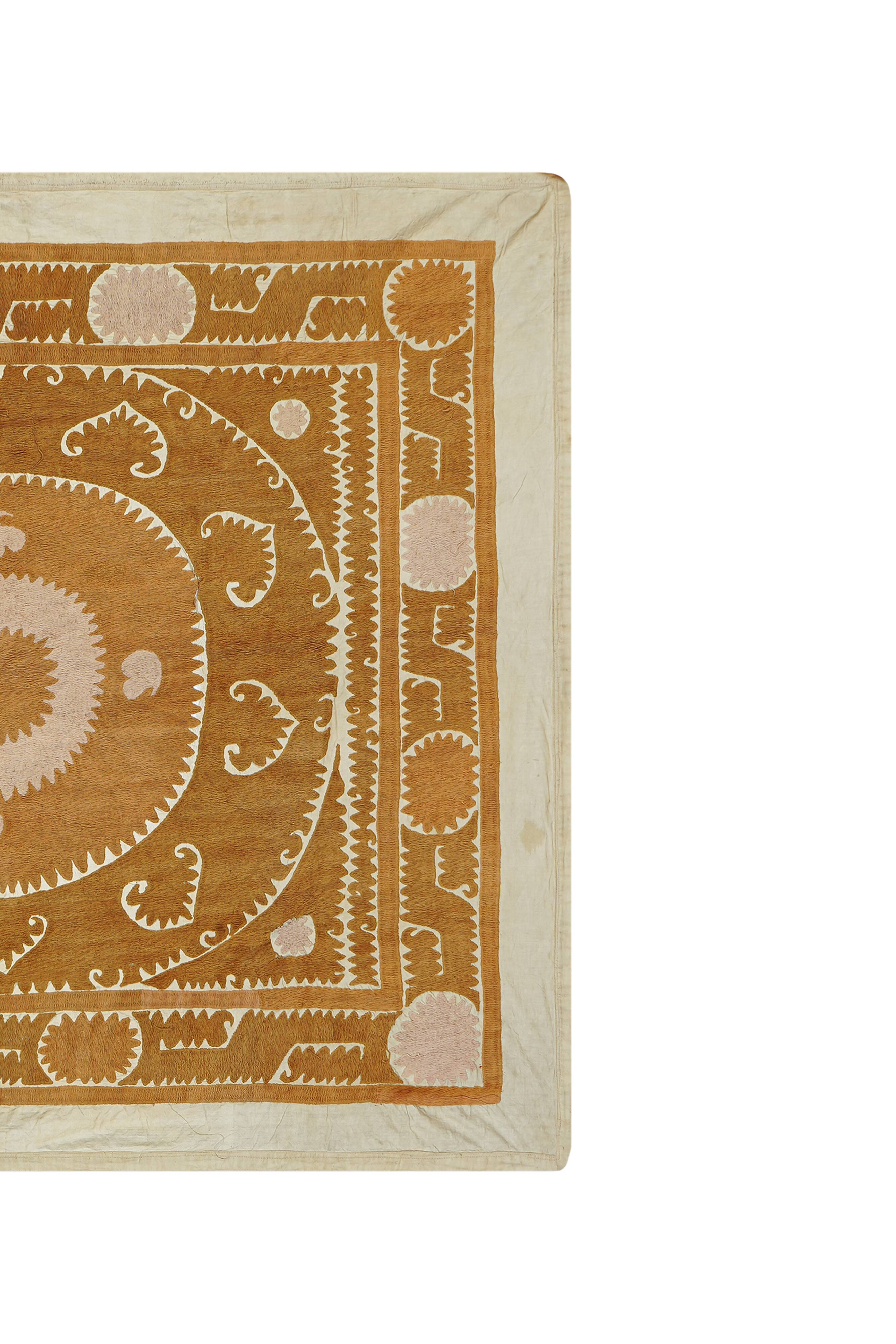 Hand-knotted rug, vintage Turkish rug 131x144 cm