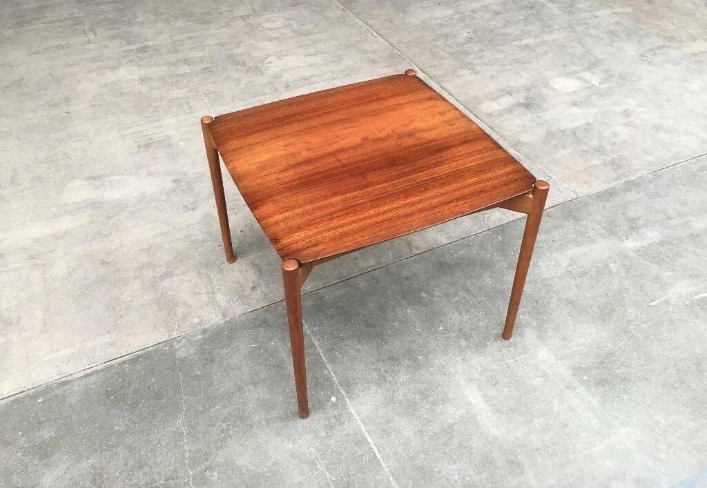 Mid-century German coffee table series 400 in teak by Hartmut Lohmeyer for Wilkhahn, 1950s.